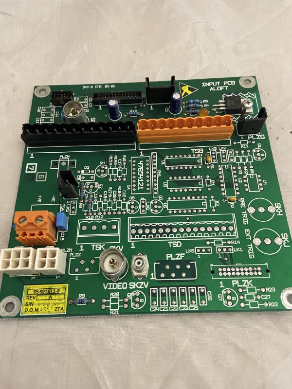 Плата input PCB 65801813-8 б.у. б.s.n раб.