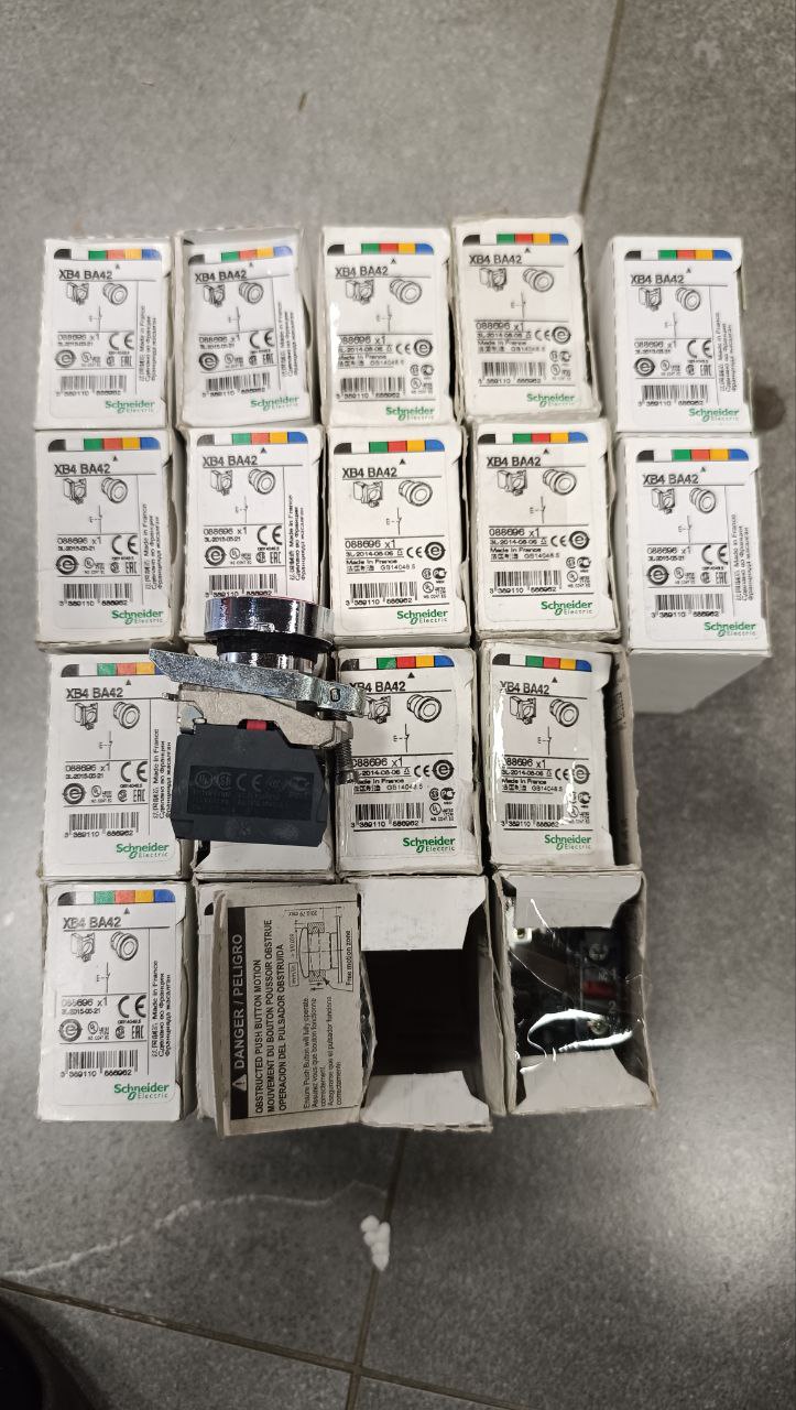 Кнопка в сборе Schneider XB4 BA42