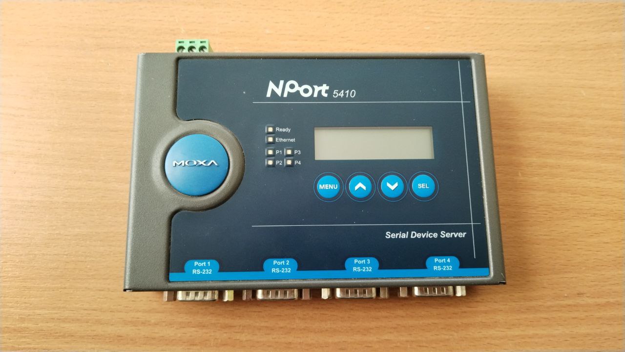 Сервер асинхронный 4-портовый MOXA RS-232, s.n TZIJ01029371, б.у, рабочий