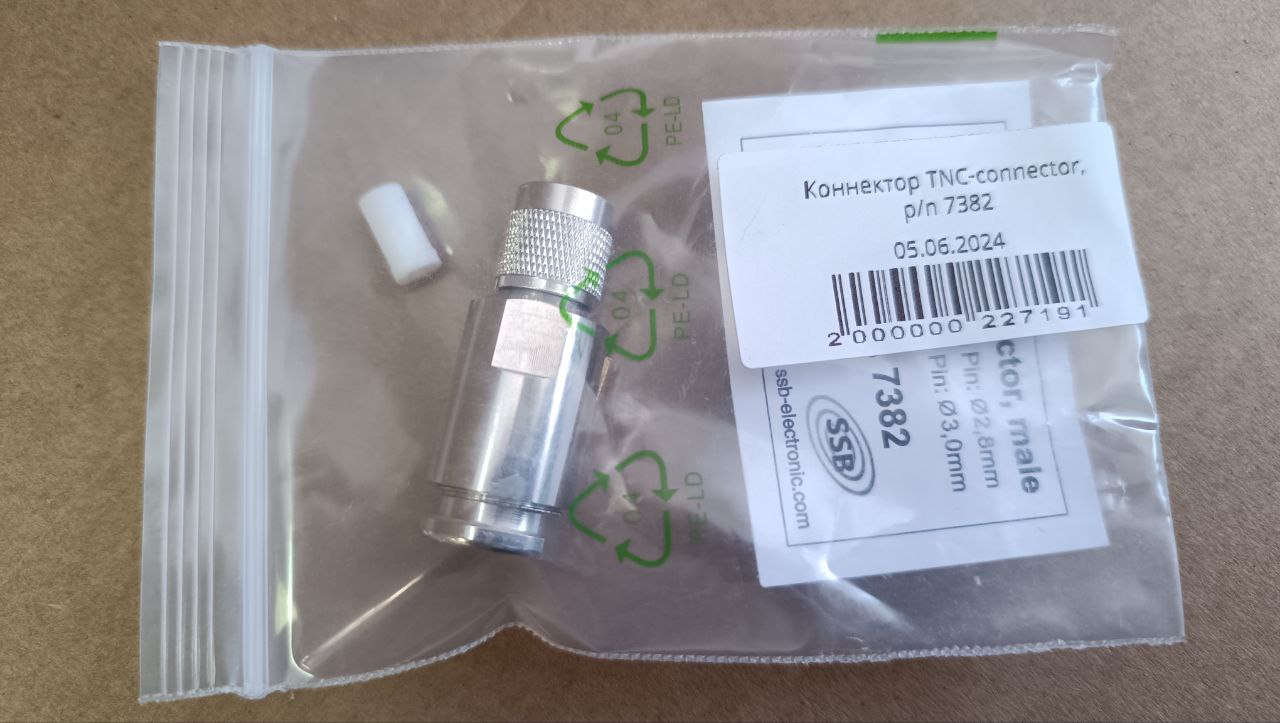 Коннектор TNC-connector, p/n 7382