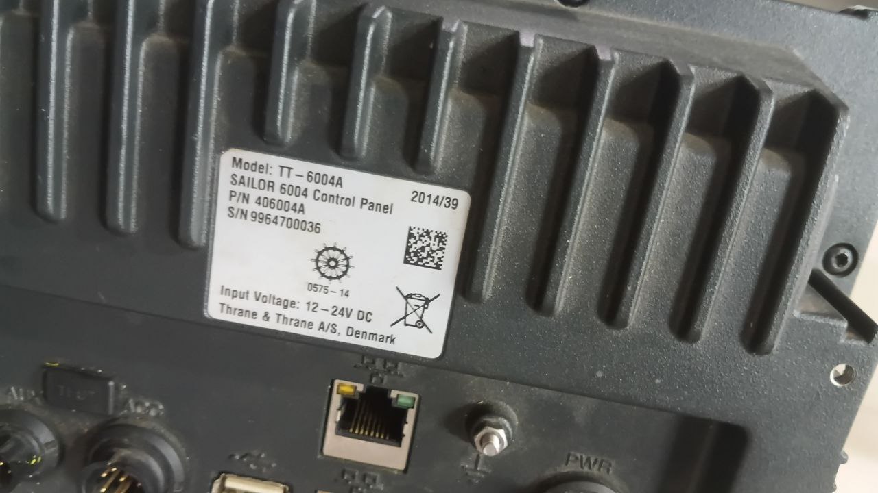 Control Panel Sailor 6004, p.n 406004A, s.n 9964700036, б.у, рабочее