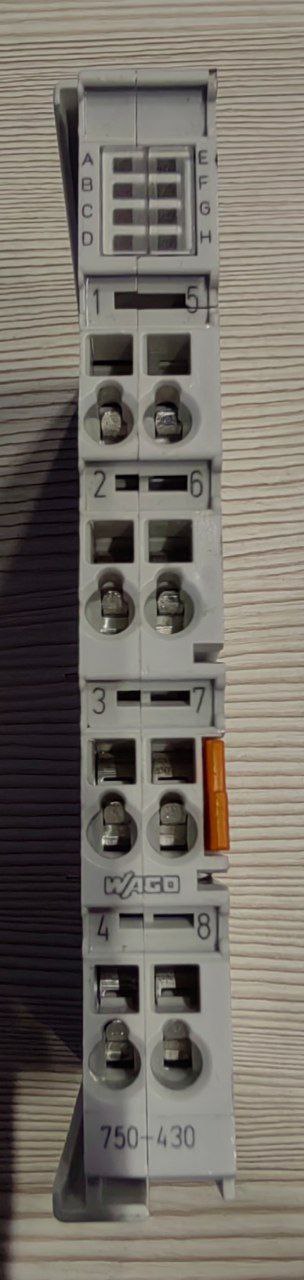 8-канальный модуль дискретного ввода Wago 750-430, 24 V DC, 3,0 мс, s.n 1001489781, б.у, на проверку